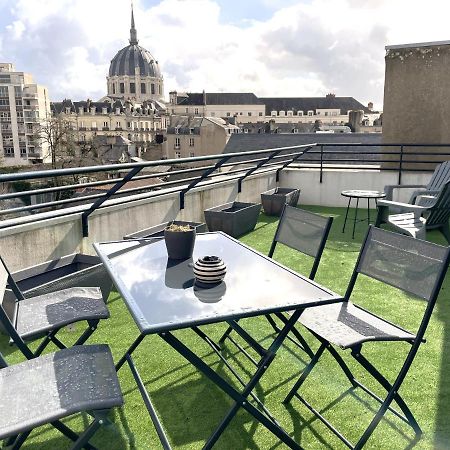 Grand Studio, Belle Terrasse Avec Vue Nantes Bagian luar foto